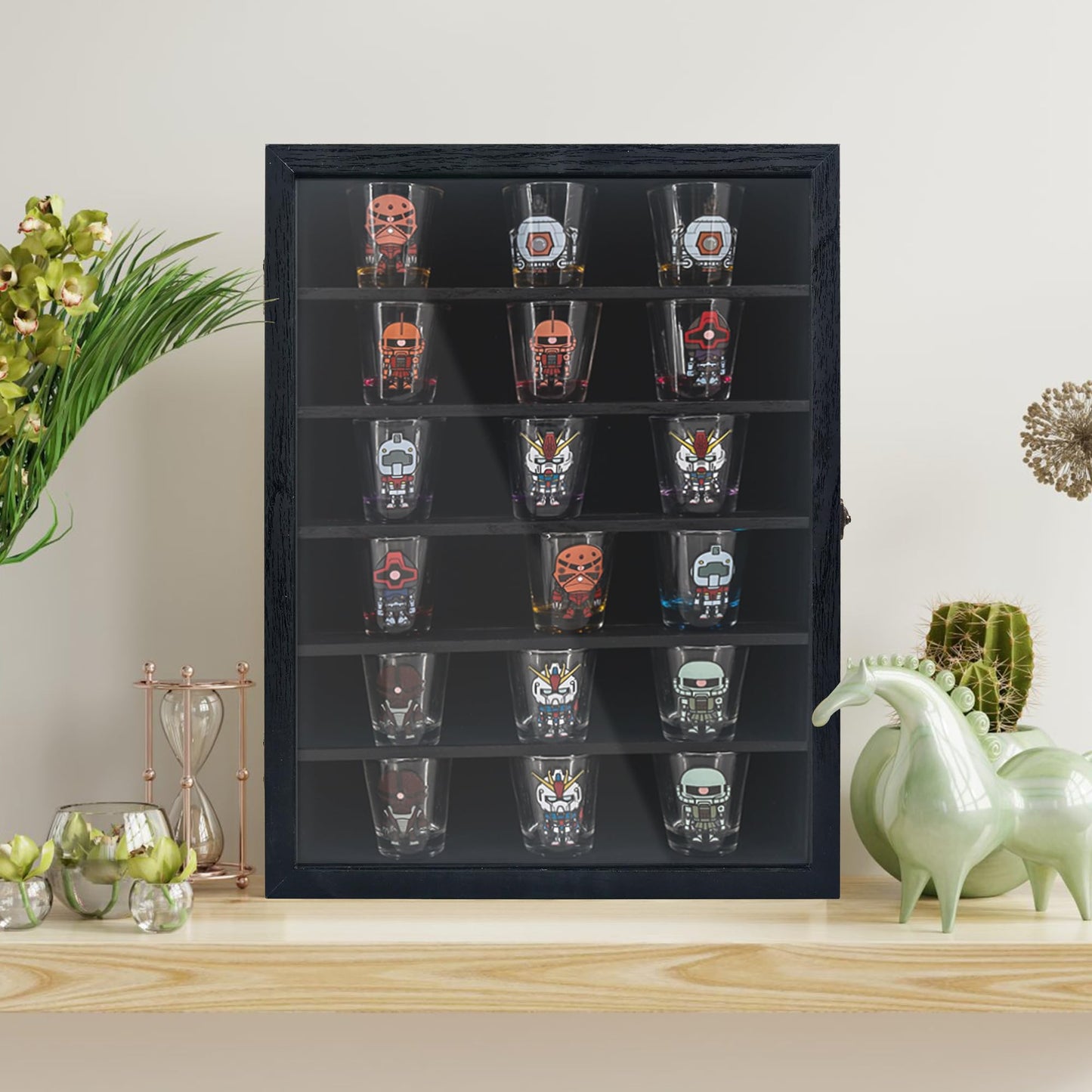 FramePro Shadow Box Frame Display Case 12x16 with Removable Shelves, Deep Memory Box Trinket Knick Knack Shelf Cabinet for Collector, Keepsake Coins Military Medals Wedding Flowers Black