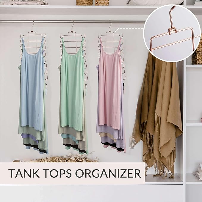 ZEDODIER 3 Pack Tank Top Hanger Space Saving, Bra Hangers