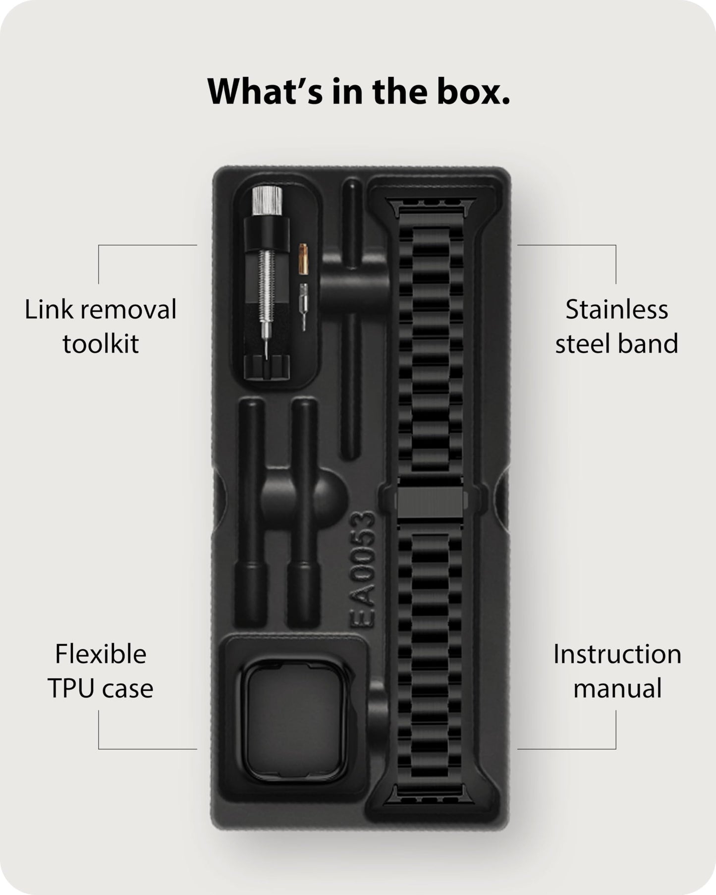 Fullmosa Compatible with Apple Watch Straps 44mm 46mm 45mm 49mm 42mm 41mm 40mm 38mm, Metal Stainless Steel Replacement Bands for iWatch Ultra SE 3 2 1 Series 11 10 9 8 7 6 5 4, Black & Protective Case
