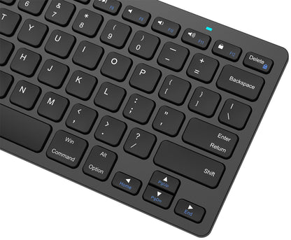 Arteck Ultra-Slim Bluetooth Keyboard Compatible with iPad 10.2-inch/iPad Air/iPad 9.7-inch/iPad Pro/iPad mini, iPhone and Other Bluetooth Enabled Devices Including iOS, Android, Windows, Black
