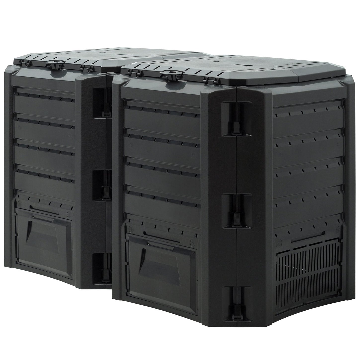 DEUBA® 800 Litre Garden Composter Bin | Composting Waste Box | Recycling | Dog Waste | Food Caddy | Worm Farm | Outdoor Compost Eco Storage Bins | Large