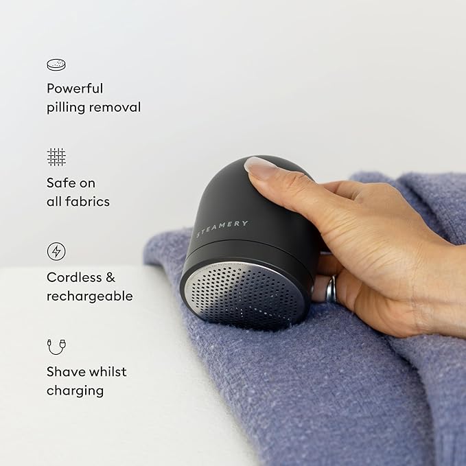 Steamery Fabric Shaver Pilo 2, Removes Lint and Pilling from Clothes and