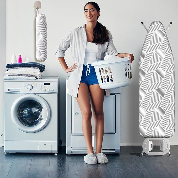 BNDX Eco-Friendly Ironing Board Cover and Pad 18" x 49" – Heat-Resistant