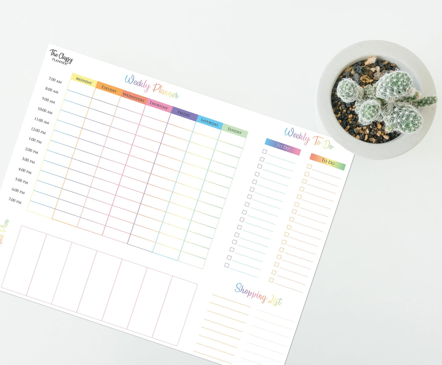 Weekly Magnetic Whiteboard for your Fridge - Family Organiser, Meal Chart, Shopping List - Student Planner, Business Notice Board, 8 Marker Pens & Eraser with Magnet & Gift Box Included, 11.7 x 16.5in