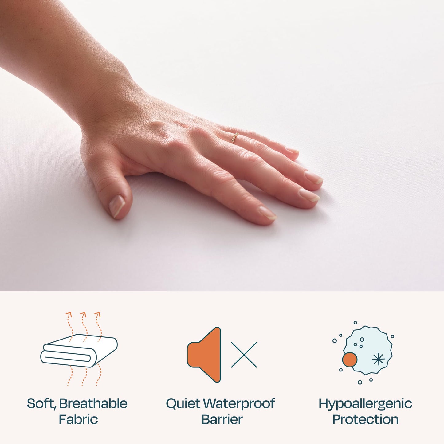 Linenspa Waterproof Mattress Protector — Breathable, Noiseless, Twin