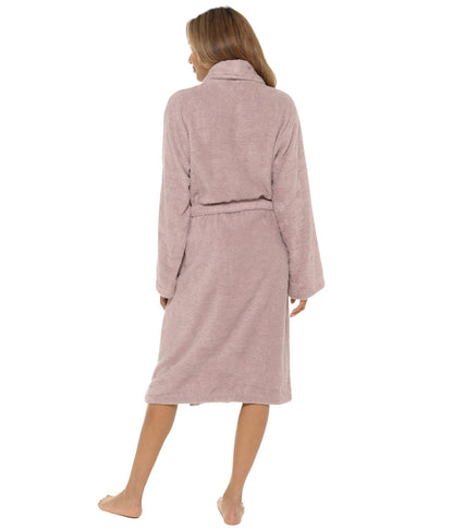 Ladies Undercover Towelling Robe LN566 Mink 12-14