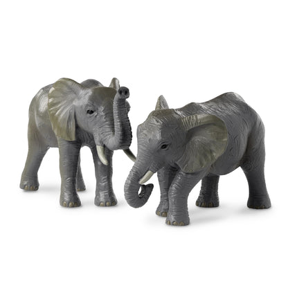 Terra By Battat – 4 Pieces African Elephant Toys Family Set – Realistic Plastic Safari Animals Figures – Animal Toys for Kids 3+ Years – Elephant Gifts & Baby Shower Decorations