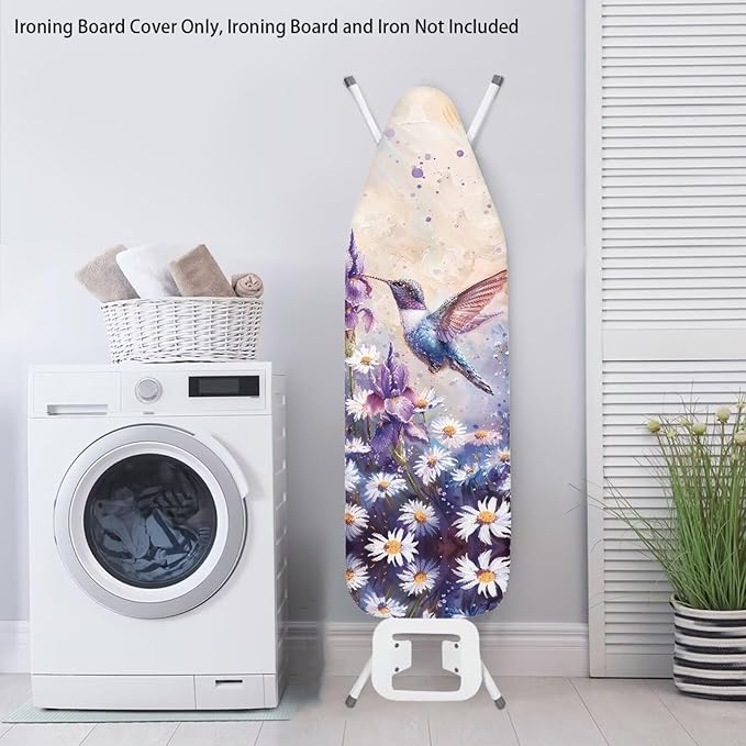 Daisy Bird Ironing Board Cover Resist Scorching Cover Heavy Duty Padded Iron