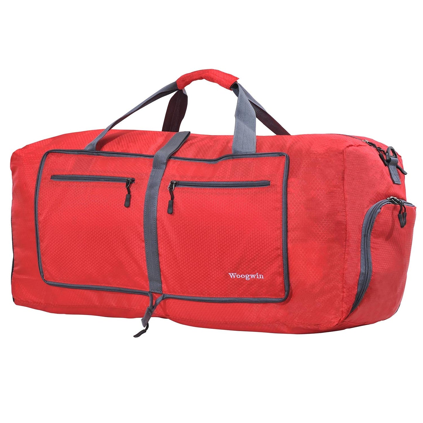 Woogwin Travel Duffel Bag Large Foldable Waterproof Overnight Bag for Beach Swim Bags Pool Sports Gym, 60L Red, Big Size, Large Duffle Bags