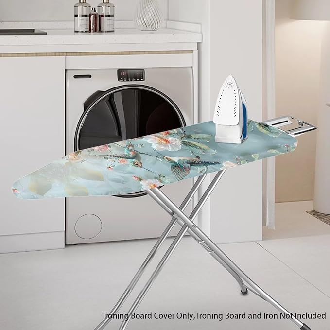 Hummingbird Design Ironing Board Cover and Pad Elastic Edge