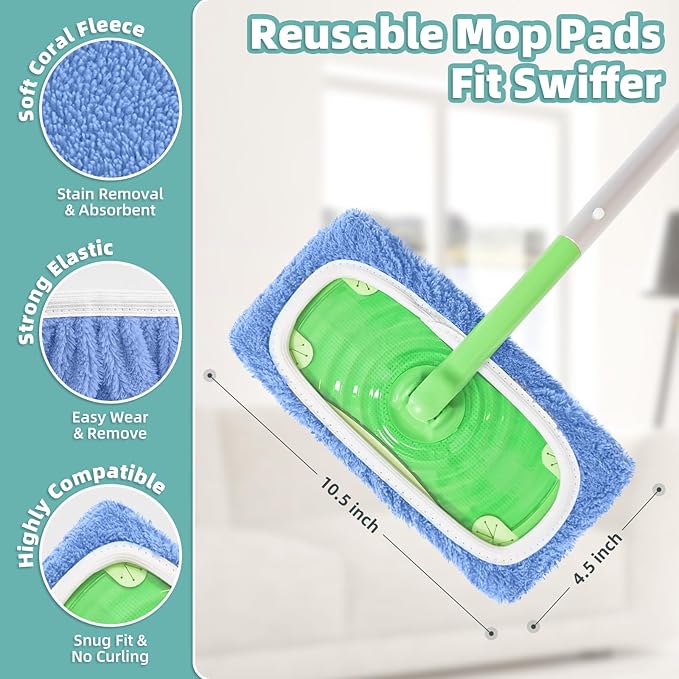 Reusable Mop Pads Compatible