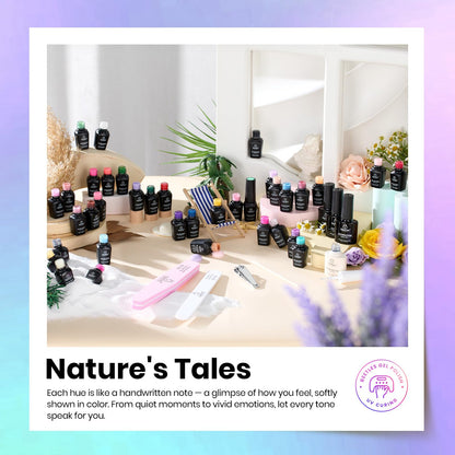 beetles Gel Polish 44pcs Fall Gel Nail Polish Set 36 Colors Brown Burgundy Red Blue Purple Orange Green Black Nude White with Base Top Coat UV LED Needed Salon DIY at Home Gift for Women Colorful Muse