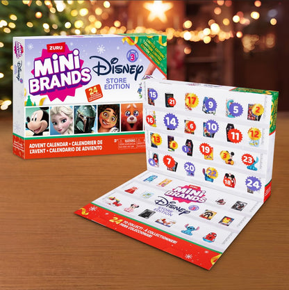 Disney Advent Calendar by ZURU Mini Brands Limited Edition Advent Calendar, 24 Days of Suprises, Mini Figures, Fun Christmas Toys for Kids, Best Gift for Girls and Boys Ages 3+
