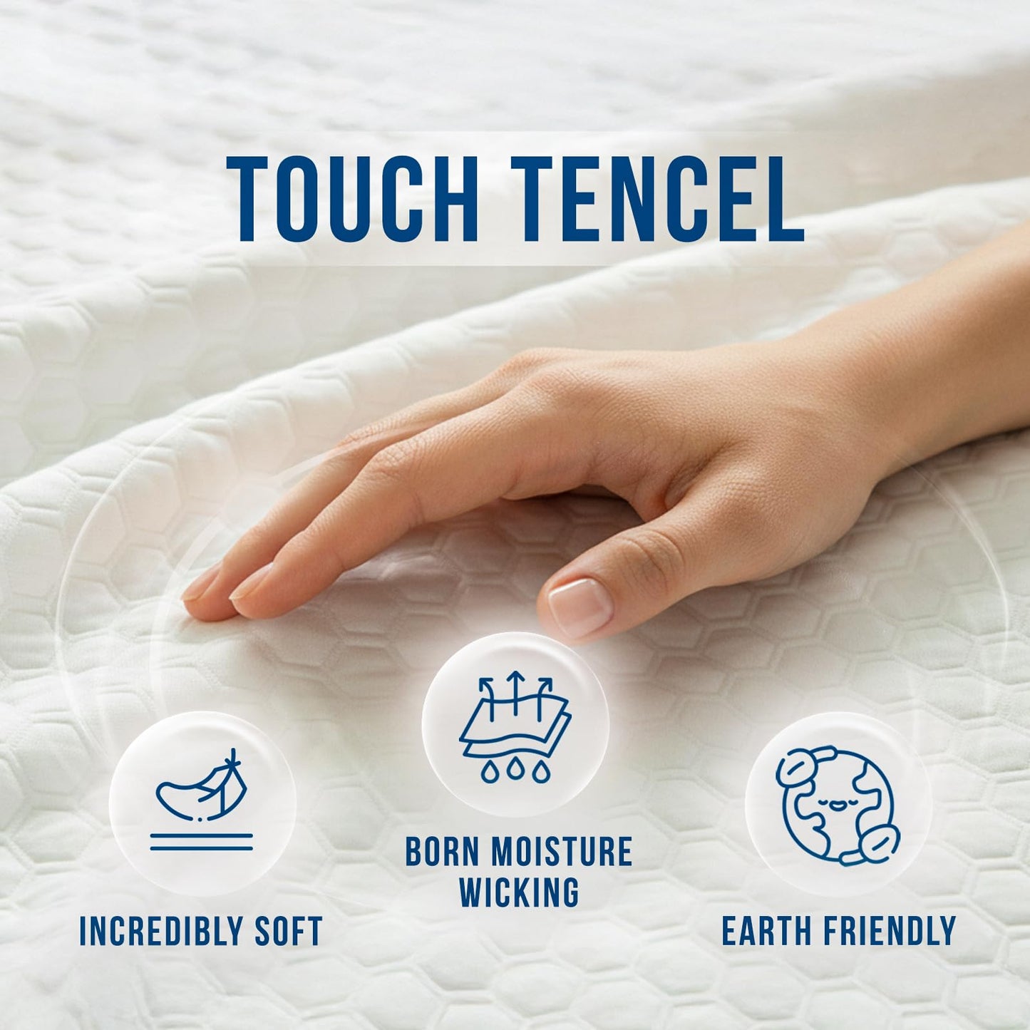 Luxury Queen Size Tencel Waterproof Mattress Protector Deep Pocket - Premium Cooling Bed Cover Pad - Hypoallergenic & Allergy-Friendly - Oeko-Tex Certified - Ultra Soft & Breathable
