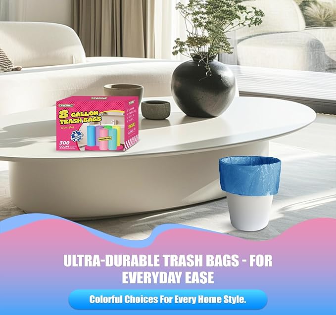 300 Count 8 Gallon Trash Bags