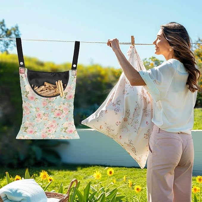 Clothes Pin Hanging Bag, Large Capacity Clothespin Bag Clothes Pin Hanging Bag