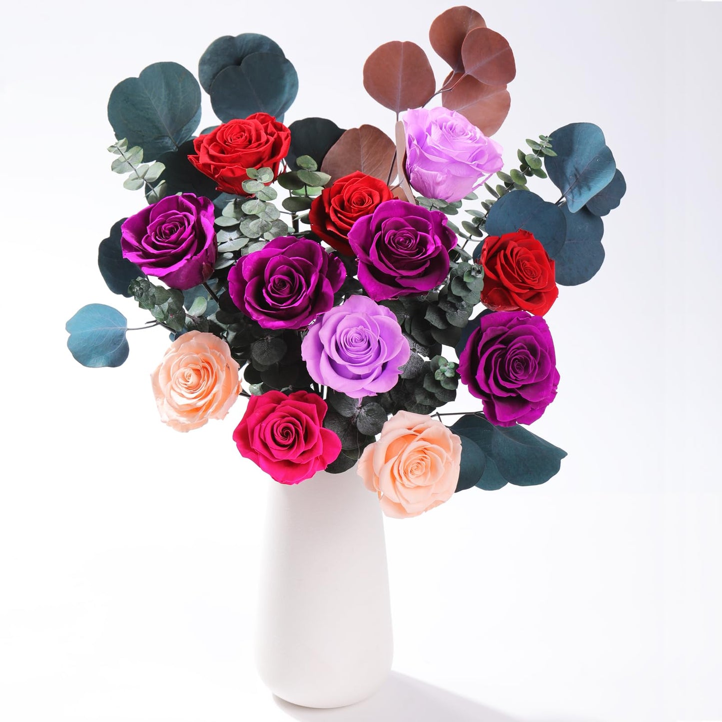 lovenfold Flowers for Delivery,Preserved Flowers Bouquets,Purple Rose Bouquets That Last 1-3 Years,Birthday Flowers Gifts for Women Mom Grandma Wife Friends