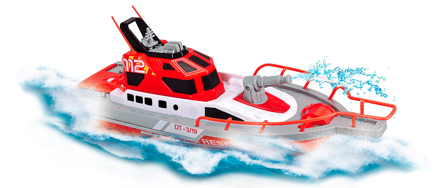 Dickie Toys 201107000- Radio Control Fire Engine 38 cm, 2 Channels, 27 MHz, USB Charging, Tip Speed 6 km/h, for Children from 6 Years
