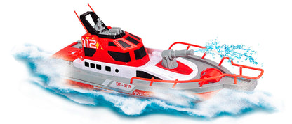Dickie Toys 201107000- Radio Control Fire Engine 38 cm, 2 Channels, 27 MHz, USB Charging, Tip Speed 6 km/h, for Children from 6 Years