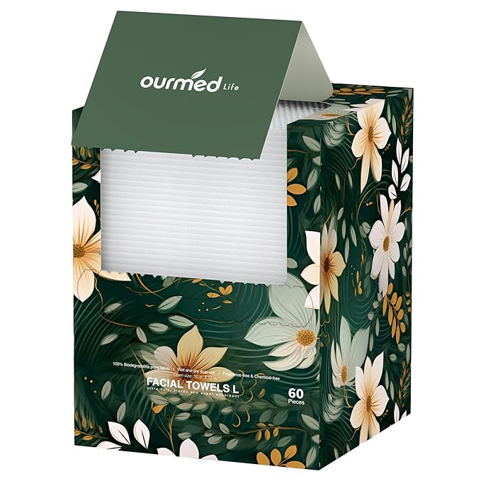 Ourmed Life Face Towels, Lint- free Face Wipes