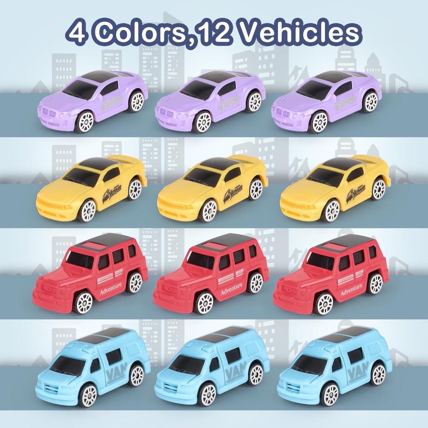 deAO Toy Car Garage Track Set with Music and Light Effects for Kids, 3-story Parking Building with Electric Elevator, Kids' Play Vehicle Garages for 3+ Years Old Boys Girls Christmas Birthday