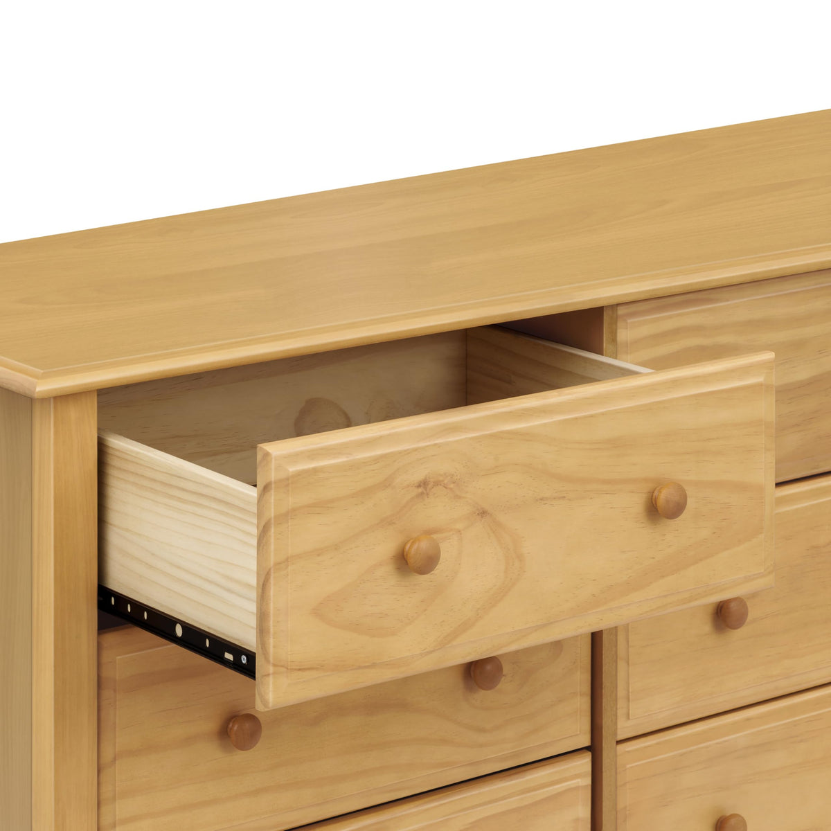 Jayden 6-Drawer Double Wide Dresser with 9+ inch Drawer Extension in Honey, Greenguard Gold Certified