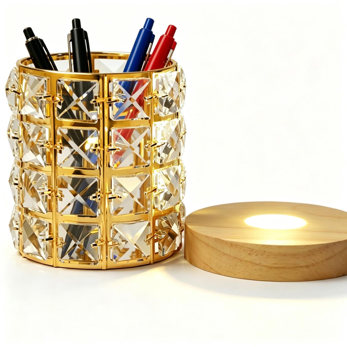 vskikris Night Light LED Crystal Lamp