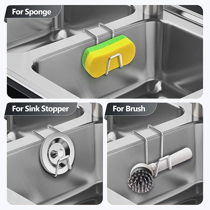 2 Pack Sponge Holder for Kitchen Sink