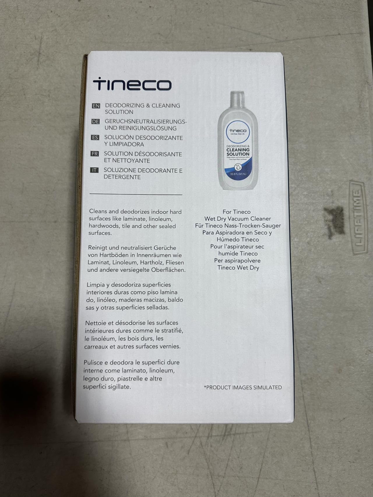 Tineco Floor Cleaning Solution 1L for iFLOOR Series (EXCEPT iFLOOR 5 Steam), FLOOR ONE S3 / S5 / S6 / S7 Series (EXCEPT S5 Steam) Wet Dry Vacuum (33.8 OZ)