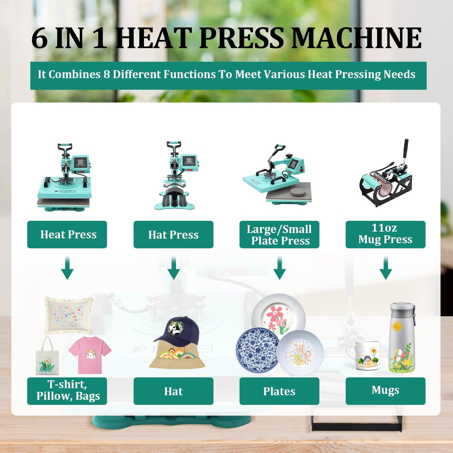 Heat Press Machine 15x15Inch