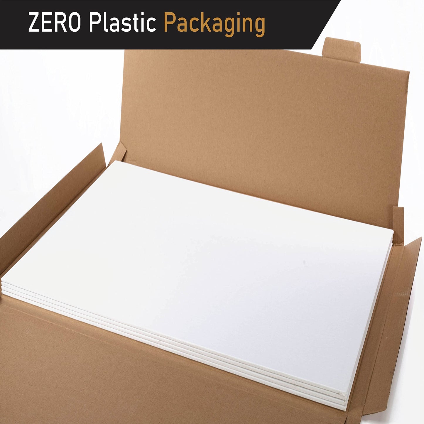 Artgeo 3mm FSC Canvas Panel 40 x 60cm, Pack of 4, 100% Plastic Free Packaging