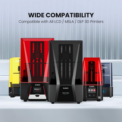 ELEGOO Water Washable 3D Printer Resin 1.0, Upgraded LCD UV-Curing Resin 405 nm Photopolymer Resin for LCD 3D Printing - Ceramic Grey 1000g
