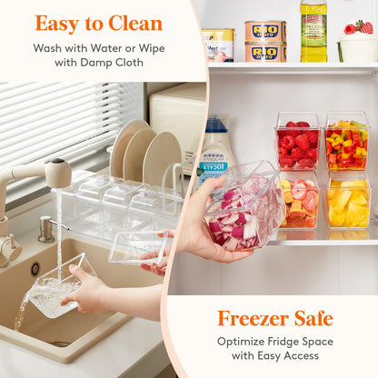 Lifewit Ice Chilled Condiment Caddy with 5x 20oz(2.5 cup) Containers, 15.3" Condiment Server with Separate Lids, Serving Tray Platter with Removable Dishes for Bar, Fruit, Salad, Taco, Party Garnish