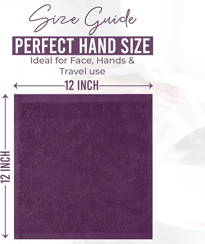 DAN RIVER 12 Pack Wash Cloths for Showering