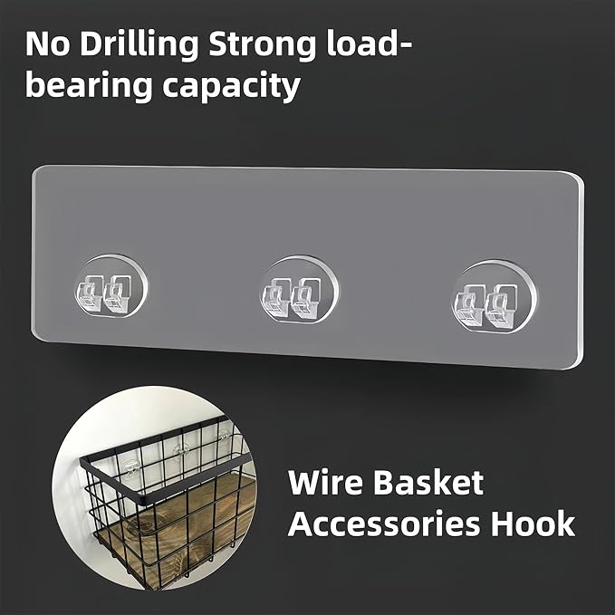 TIEYIPIN Black Metal Wire Storage Baskets