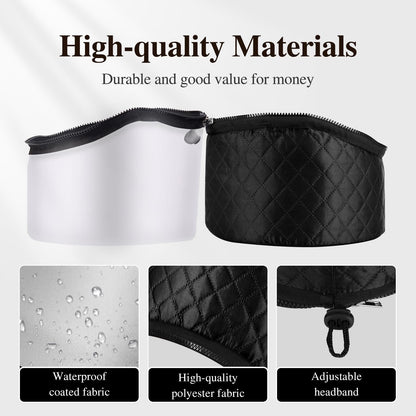 Hair Cap Treatment Steamer for Deep Conditioning - Upgraded Thermal Hot Head Heat Hat Electric for Afro Hair Spa Care Home Use with 10 Level Heats Up Quickly, Heating Caps for Hair Treatment