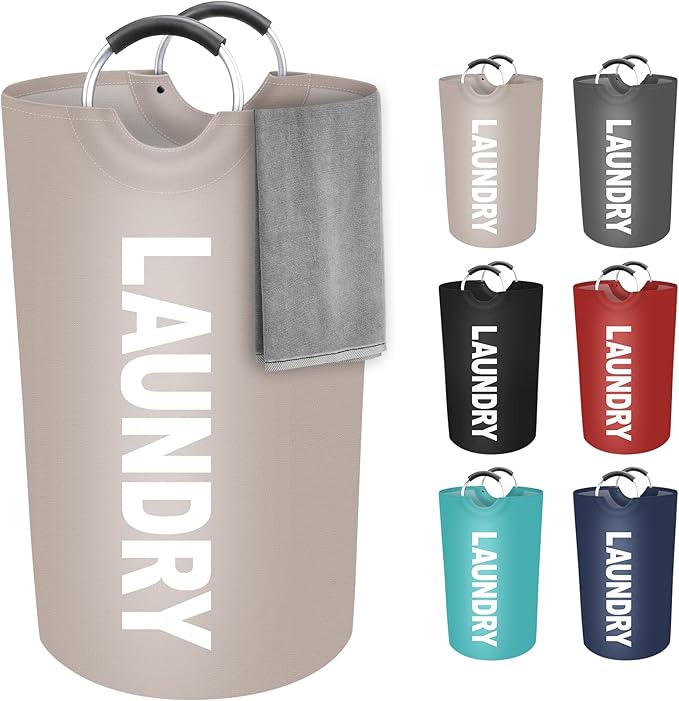StorageRight 90L Large Laundry Basket, Laundry Hamper, Dirty Clothes Hamper