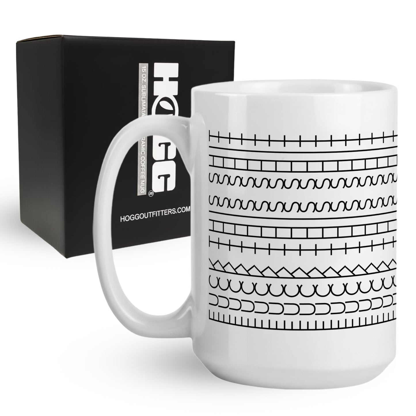 Hogg Fuck This Shit Mug, 15 oz Coffee Cups Ceramic, Hidden Message Coffee Mug, Funny White Elephant Gifts for Adults, Cute White Elephant Christmas Gifts, Office Prank, Funny Christmas Cup for Work
