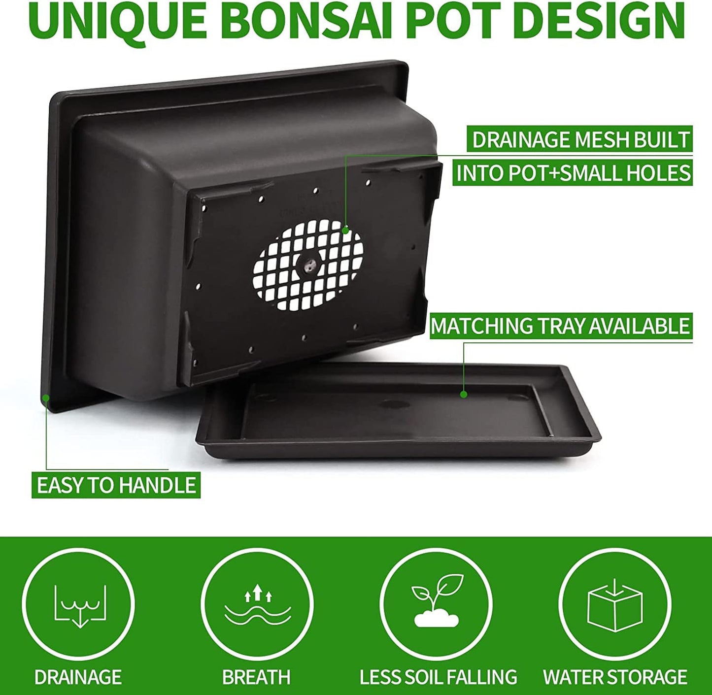 Meekear 5 Bonsai Tree Kit Complete Plant Growing Tools, Grow in Pot Indoor Bonsai Tree Starter Kit, Great Home Gardening Potted Plants DIY Gift for Adults