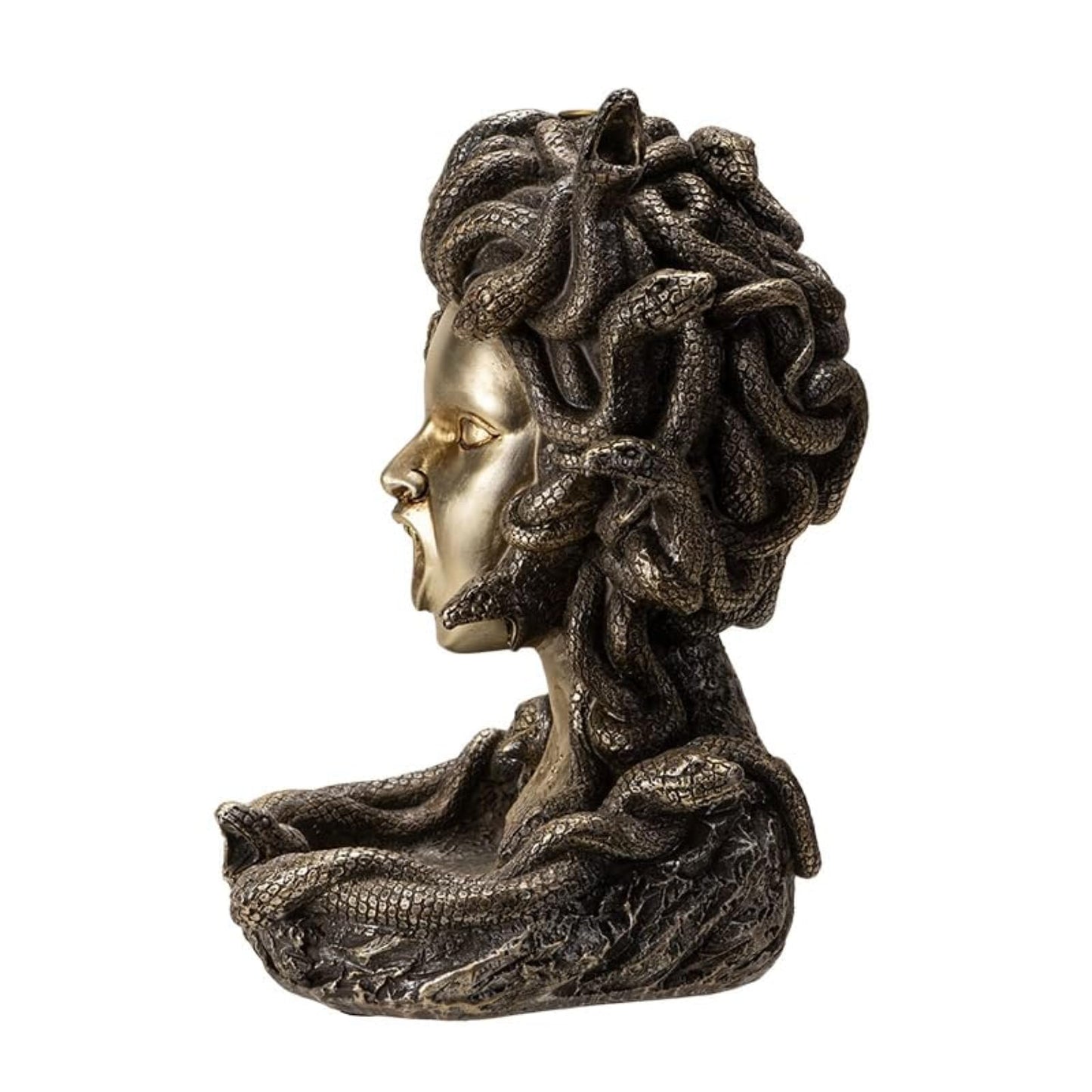 Pacific Giftware Medusa Backflow Burner, Greek Mythology Famous Monster Medusa, Waterfall Incense Burner