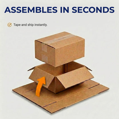 BOX USA Cube Shipping Boxes 8"L x 8"W x 8"H (25-Pack) - Small Corrugated Cardboard Packaging Boxes for Shipping, Packing, Moving, and Storage at Home, Office, or Business