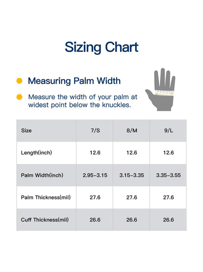 LANON 3 Pairs wahoo Skin-Friendly Dishwashing Cleaning Gloves, Reusable Kitchen Gloves, Cotton Flocked Liner, Waterproof, Non-Slip, Bud Tender, Large