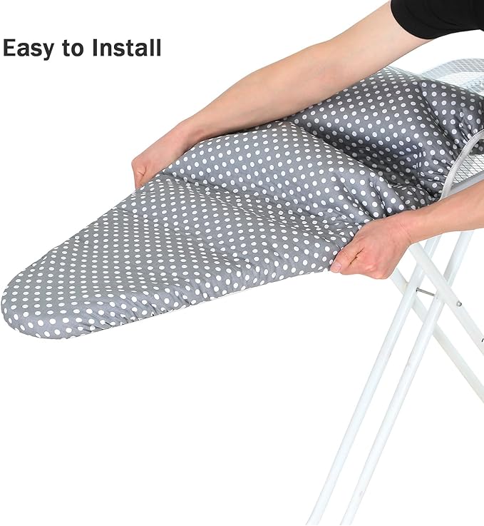 Ironing Board Cover and Pad Standard Size 15 x 54, 3 Pairs of Hook and Loop