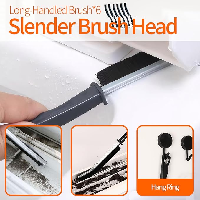 19 Pcs Small Crevice Cleaning Brush Set, Groove Gap Cleaning Tool