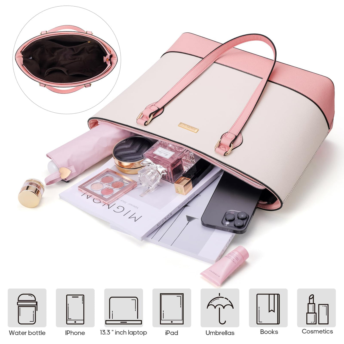 4PCS Women Fashion Handbags Purses Wallet Shoulder Bags Casual Tote Bag Crossbody Bags, Handbag Set Gift for Ladies Girls, Satchel Purse Set for Women