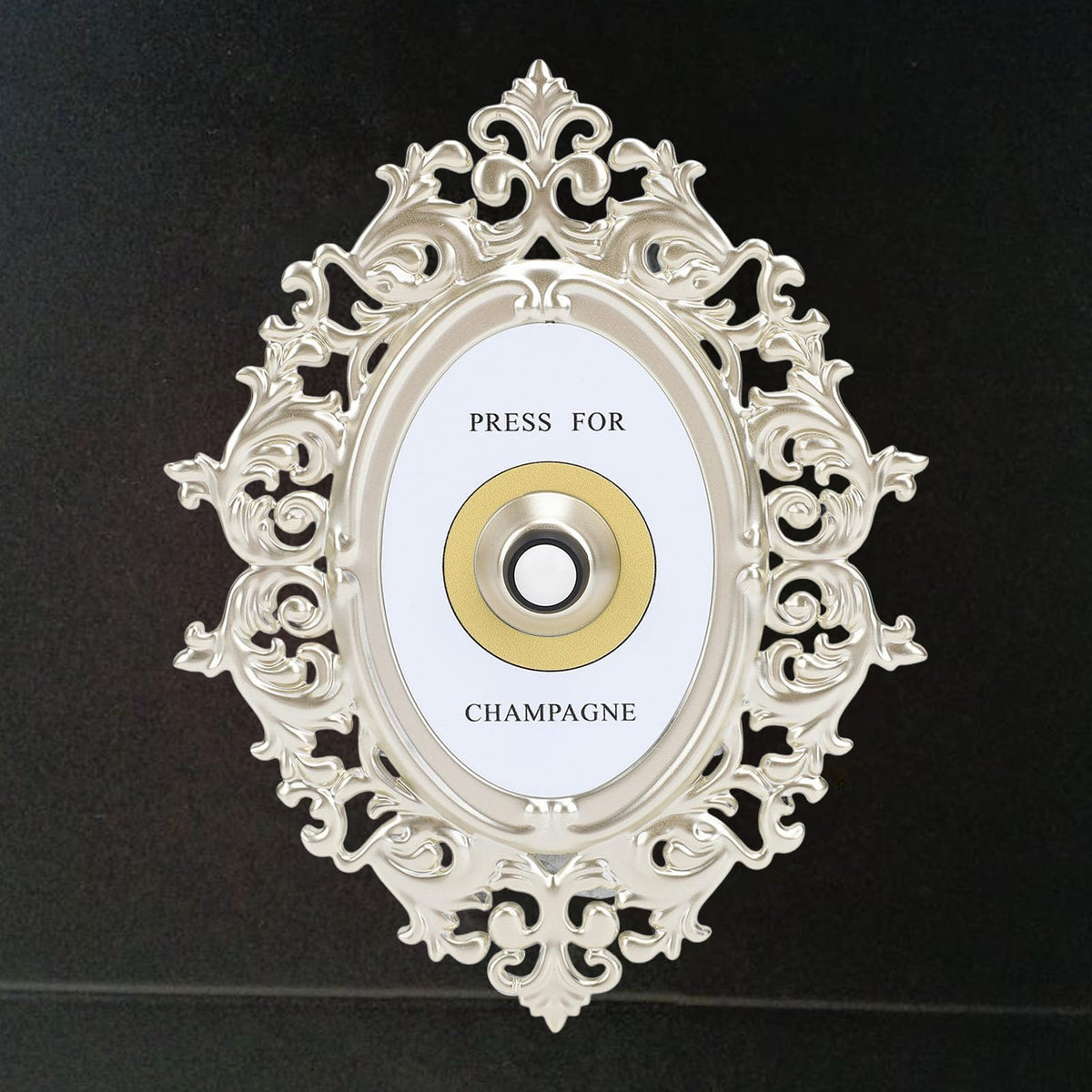 Retro Champagne Button, Metal Decorative Press Champagne Door Rings Bell for Home Restaurants Bedrooms Celebrations