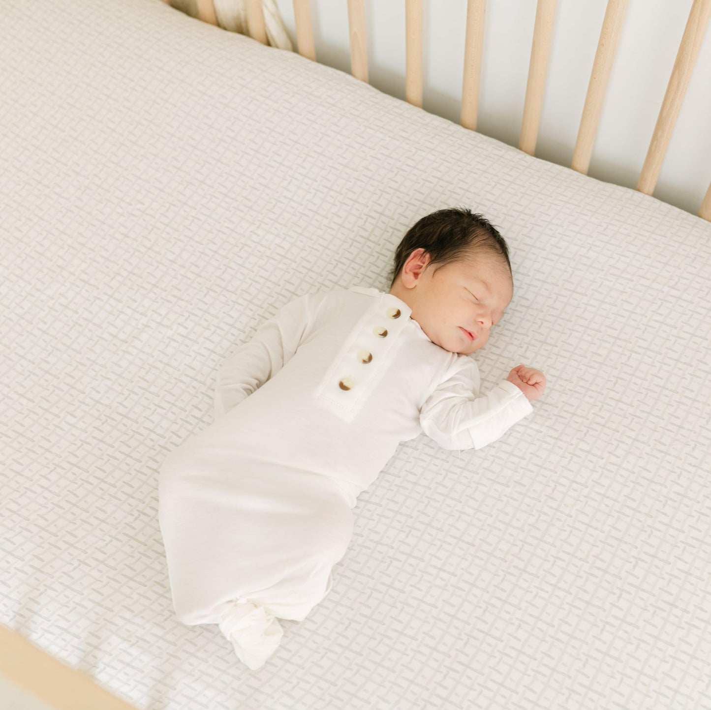 Crane Baby Crib Sheet, Neutral Hashtag Crib Sheets & Toddler Sheets, 100% Cotton Crib Sheets for Standard Crib Mattress(28"x 52"), Breathable Crib Sheets, Fitted Crib Sheets for Boys and Girls