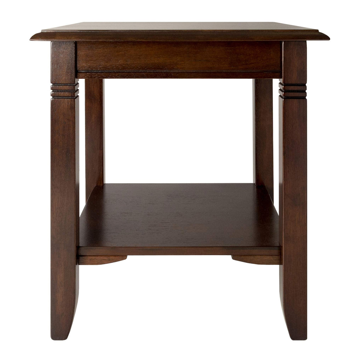 Winsome Nolan End Table, 20" Wide, 22" Tall, for Living Room, Bedroom, Cappuccino