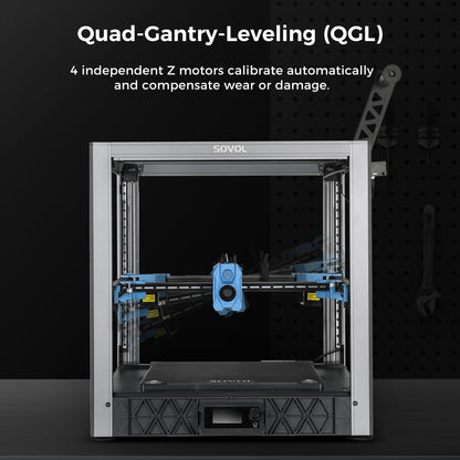 Sovol SV08 Core-XY 3D Printer Voron 2.4 Open Source, Max 700mm/s High Speed 3D Printers with 300℃ Clog-Free Hotend and Camera, Auto Leveling with 4 Independent Z Motors,Print Size 350x350x345 mm