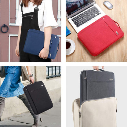 LANDICI 360°Protective Laptop Sleeve Case 13 13.3 14 Inch, Waterproof Computer Bag Cover with Handle for 2020-2024 MacBook Air 13 M2/M3, MacBook Pro 13/14, Chromebook 14, Black